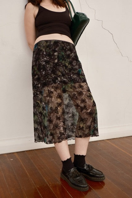 Butterfly Midi Skirt