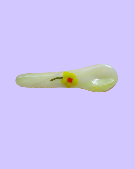 YELLOW FLOWER SPOON