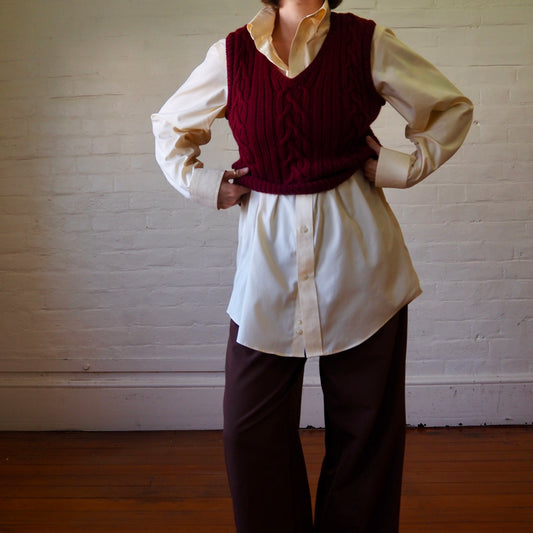 Cable Knit Vest