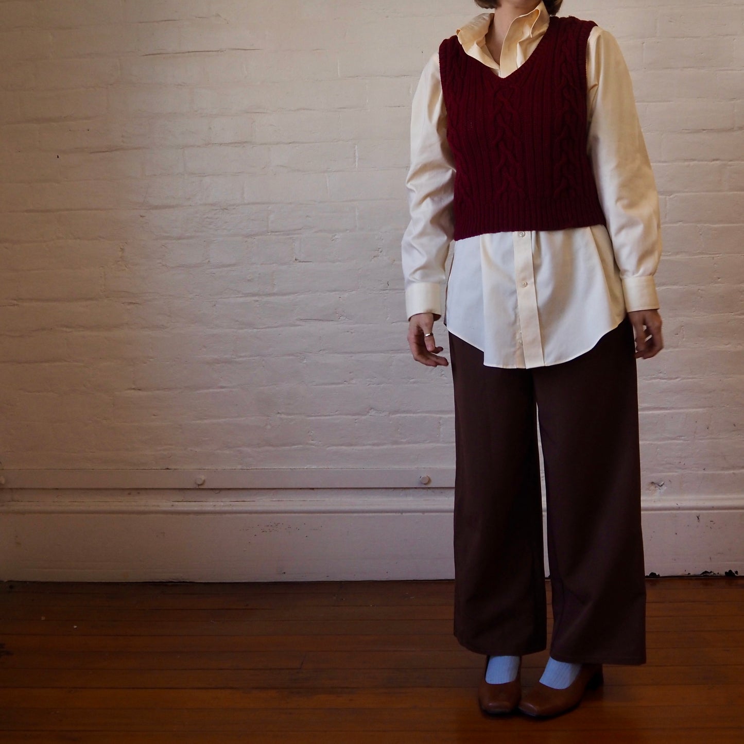 Cable Knit Vest