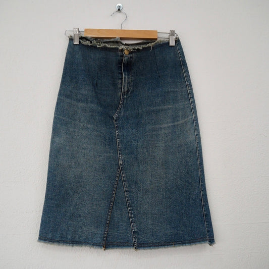 Denim Midi Skirt