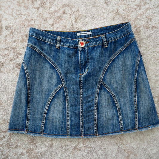 Denim Heart Mini