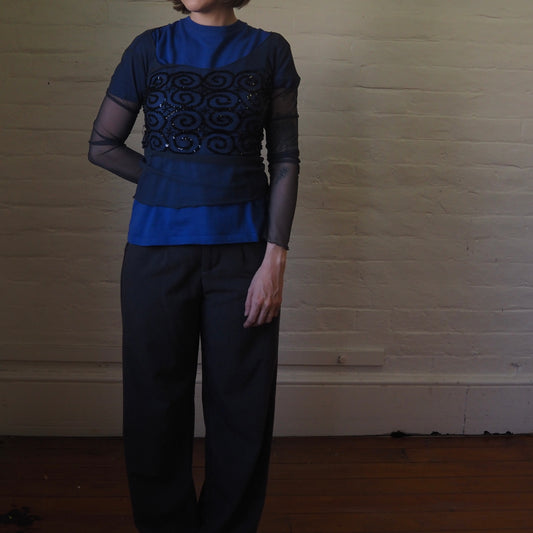 Sheer Spiral Top