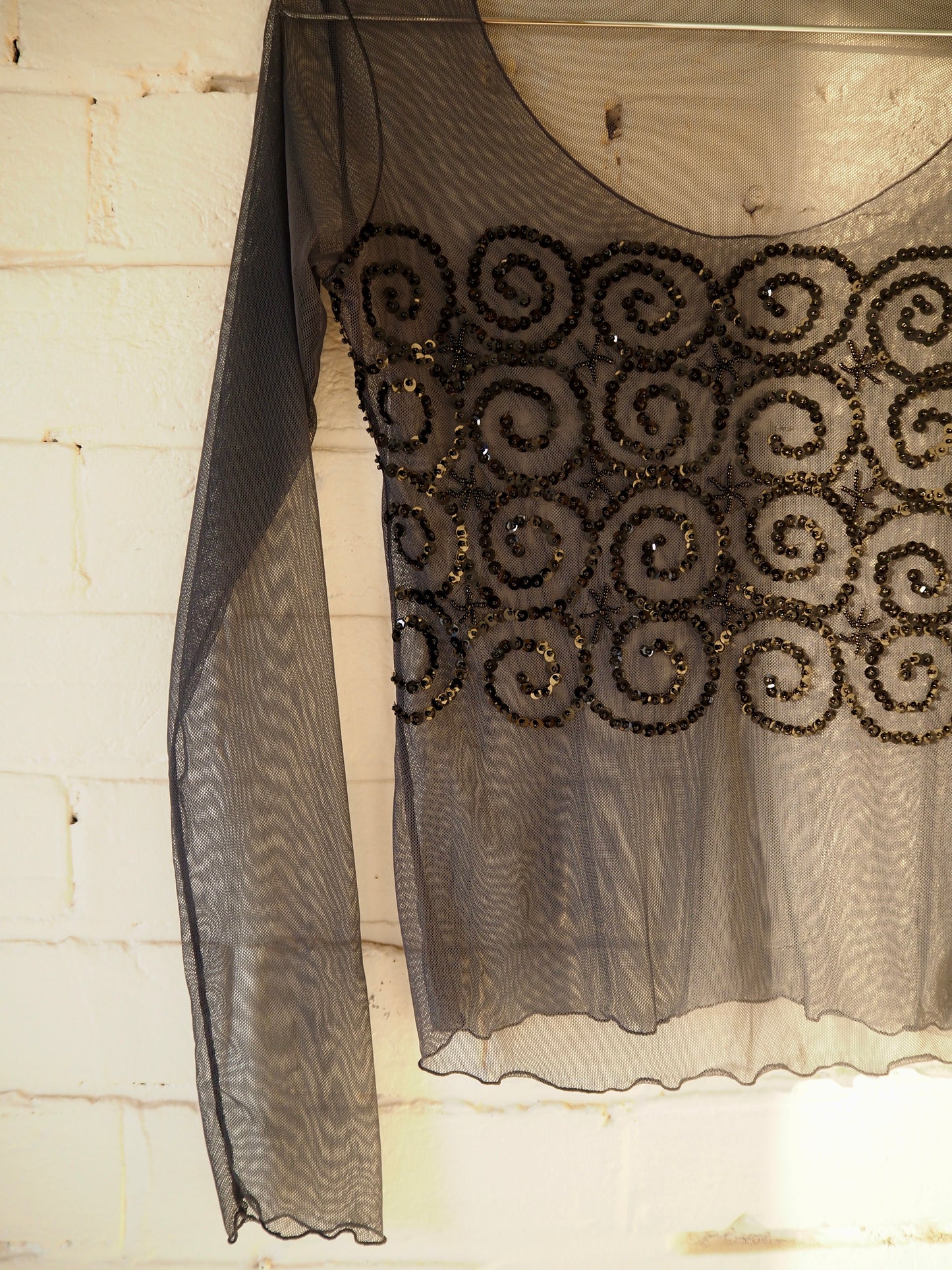 Sheer Spiral Top