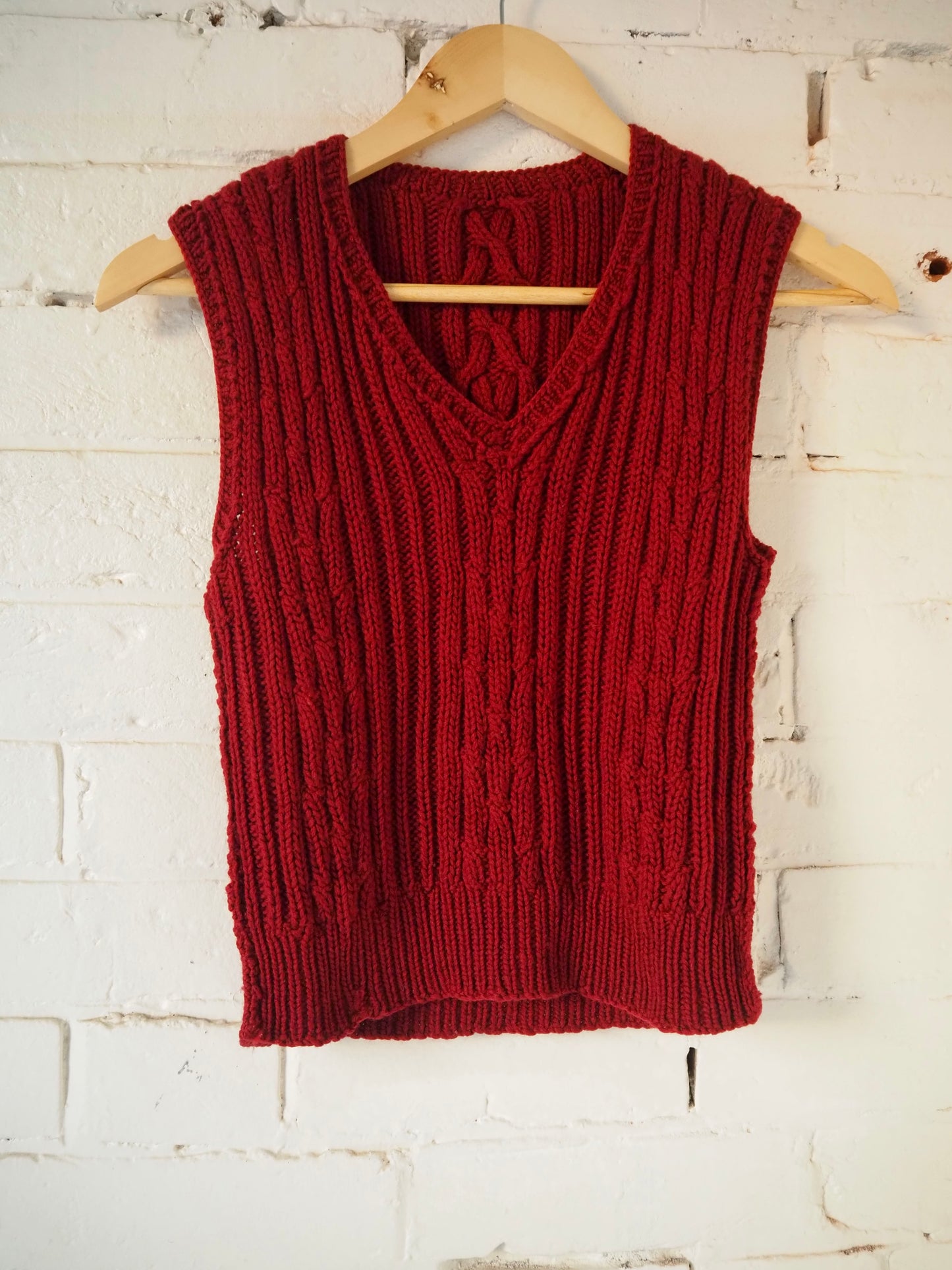 Cable Knit Vest
