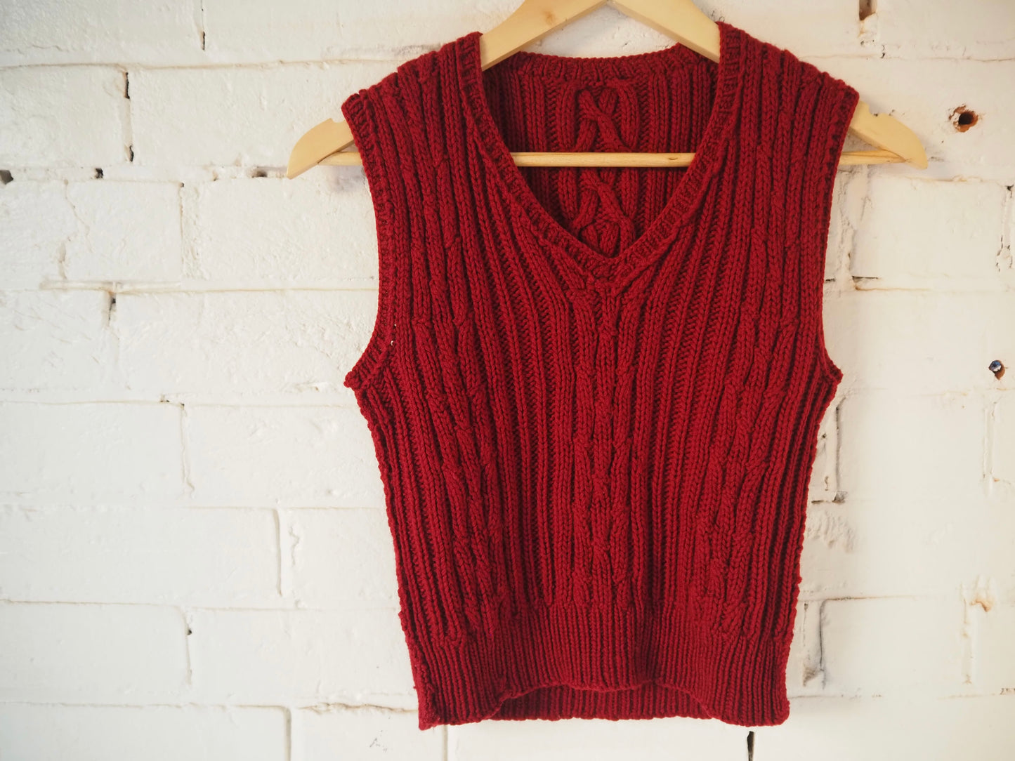 Cable Knit Vest