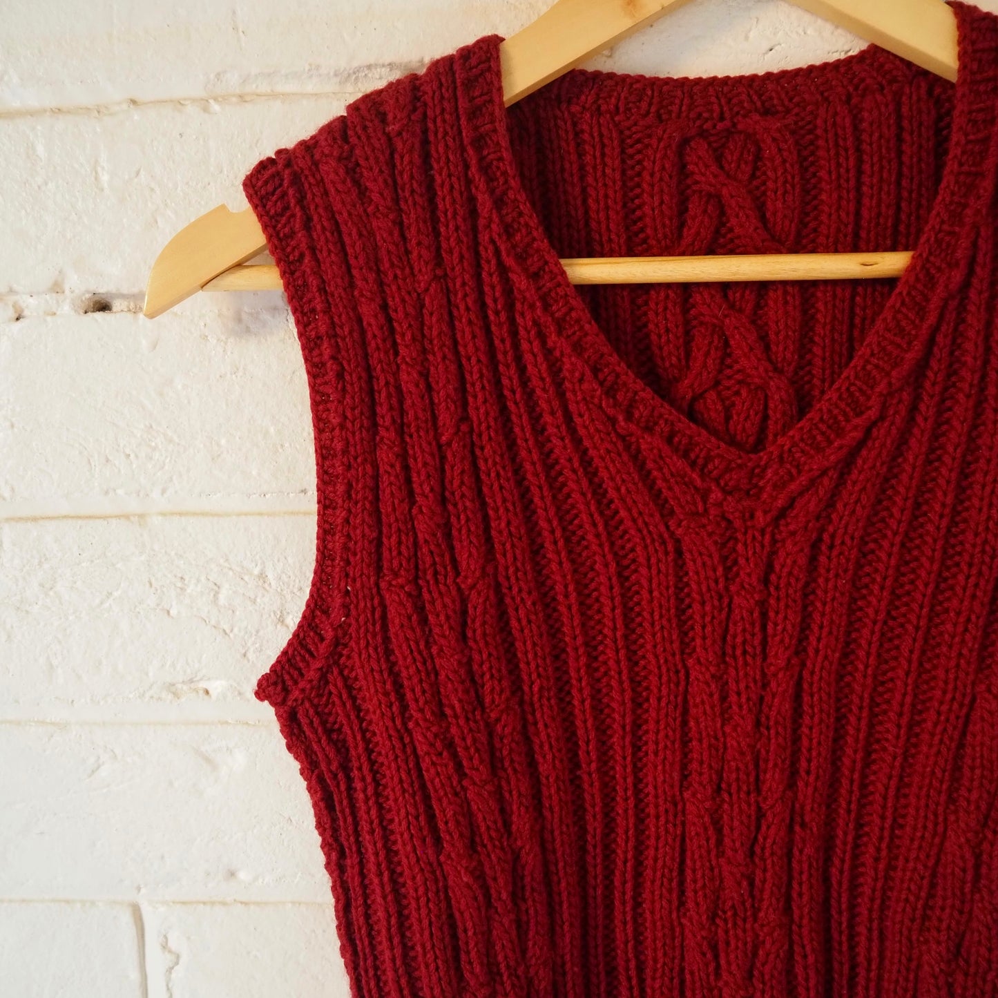 Cable Knit Vest