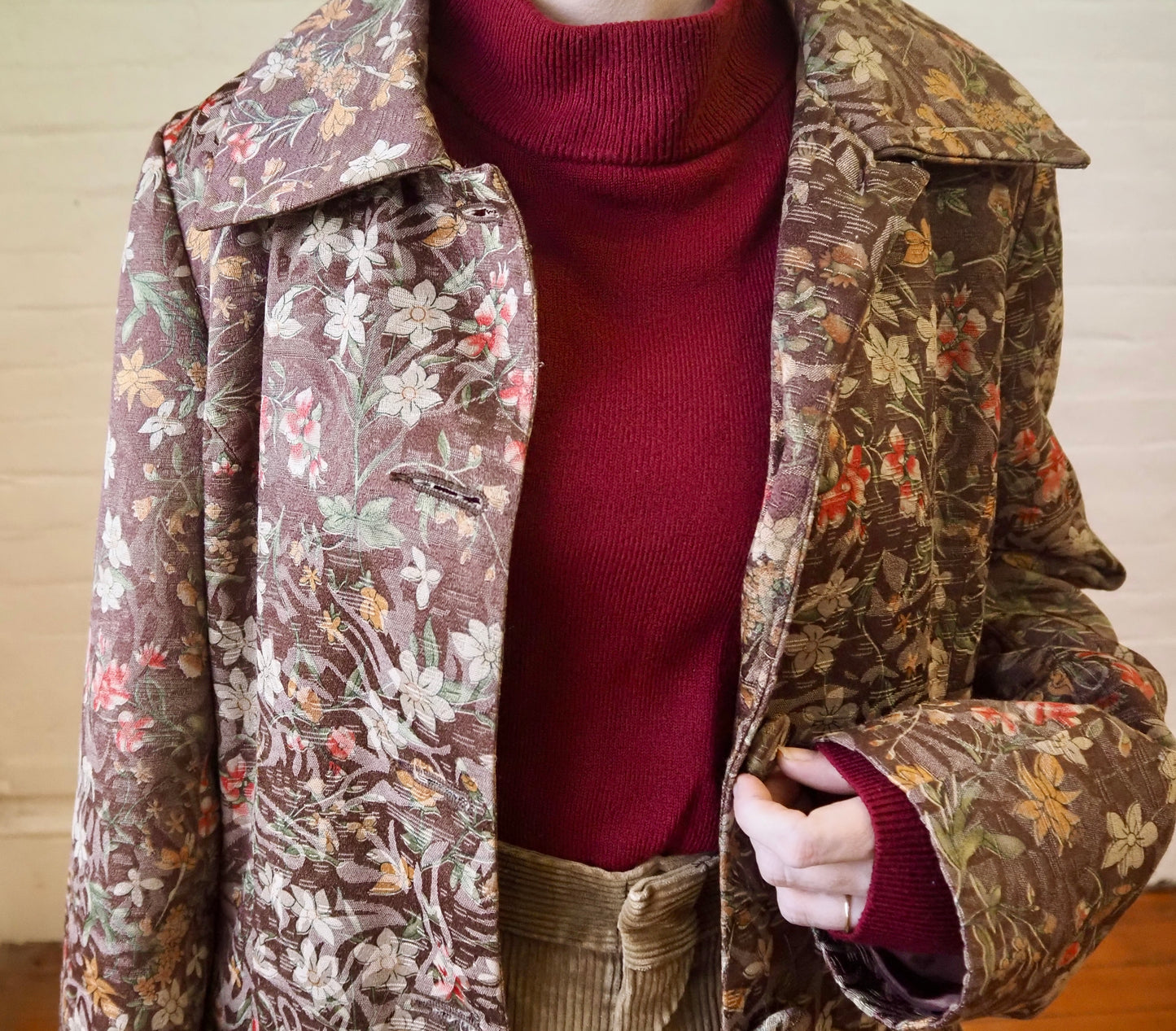 Floral Over Coat