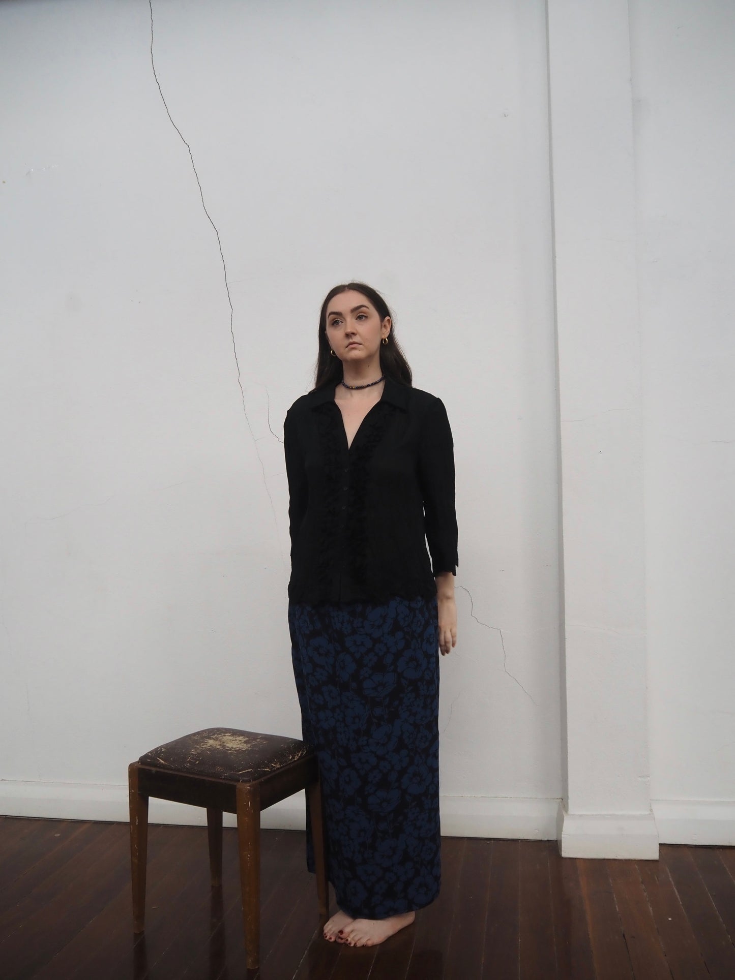 Black Sheer Blouse
