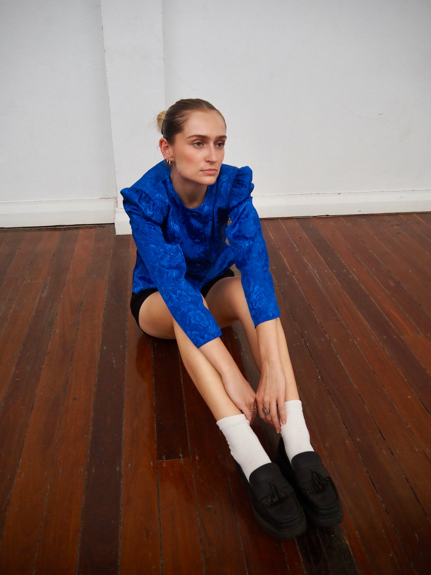 ROYAL BLUE BLOUSE