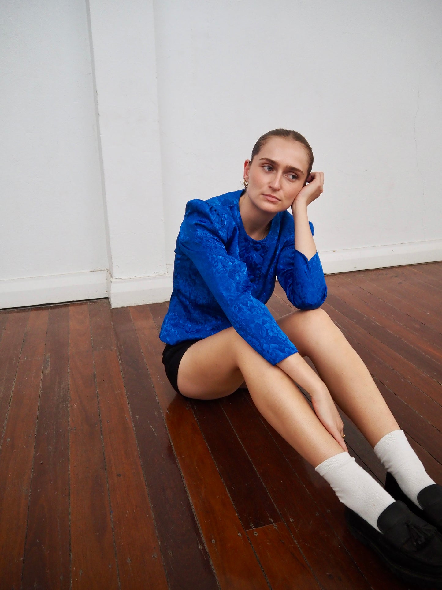ROYAL BLUE BLOUSE