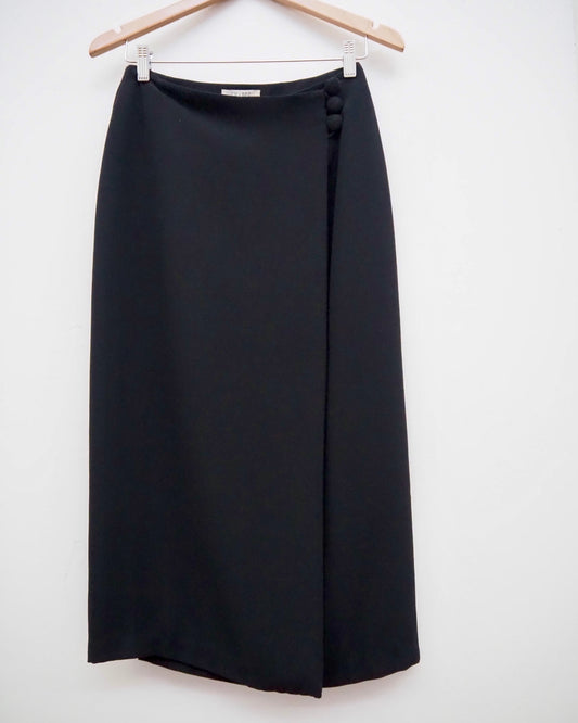 Black Wrap Skirt