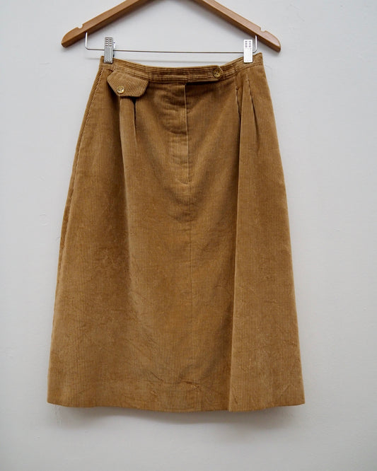 Cord Midi Skirt