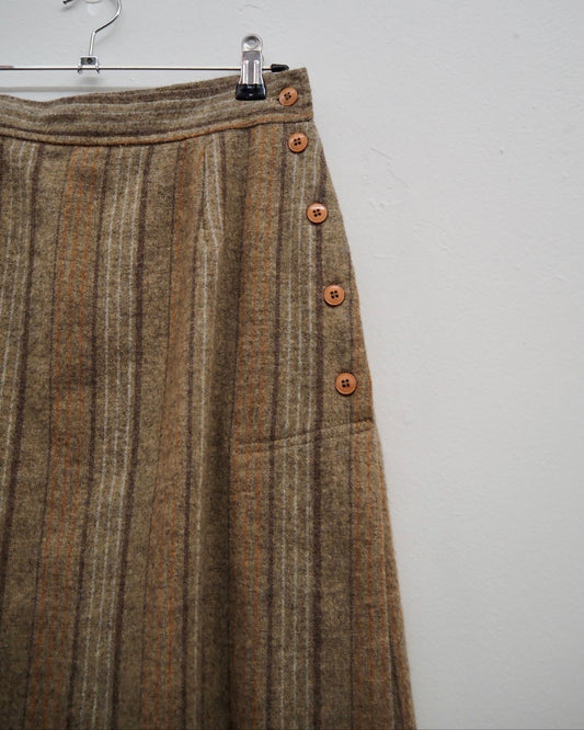 Striped Midi Skirt