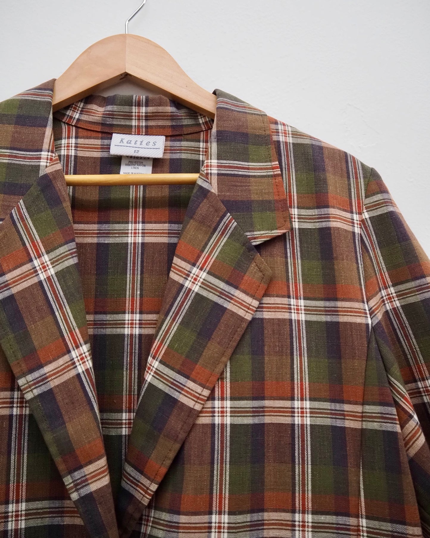 Boxy Plaid Blazer